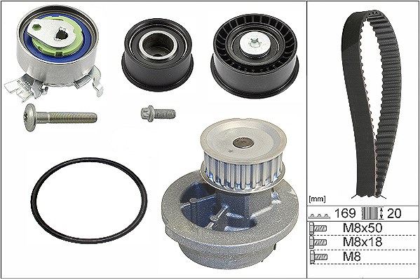 Schaeffler Ina Wasserpumpe + Zahnriemensatz [Hersteller-Nr. 530007830] für Opel, Chevrolet, Vauxhall