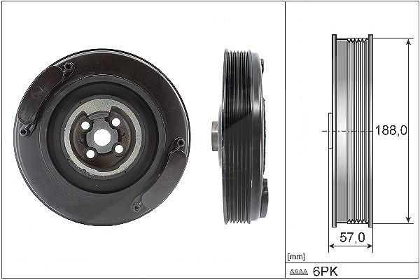 Schaeffler Ina Riemenscheibe, Kurbelwelle [Hersteller-Nr. 544000210] für VW, Volvo, Audi, Ford
