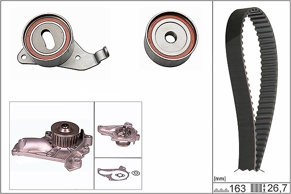 Schaeffler Ina Wasserpumpe + Zahnriemensatz [Hersteller-Nr. 530026830] für Toyota