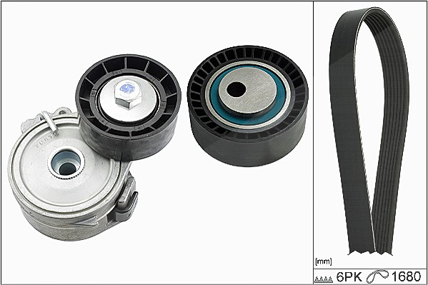 Schaeffler Ina Keilrippenriemensatz [Hersteller-Nr. 529016610] für Citroën, Peugeot