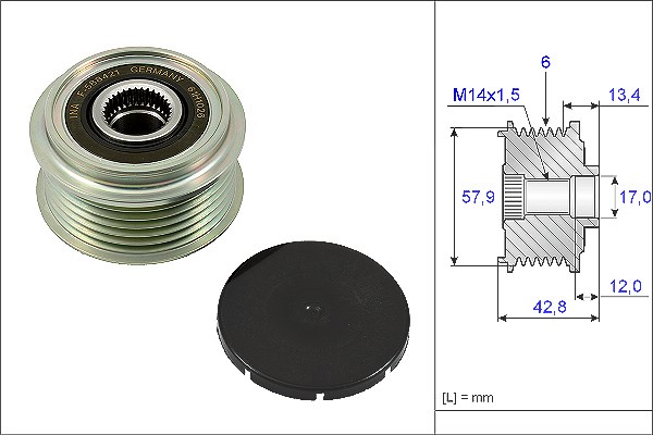 Schaeffler Ina Generatorfreilauf [Hersteller-Nr. 535024010] für Porsche, Toyota, Subaru