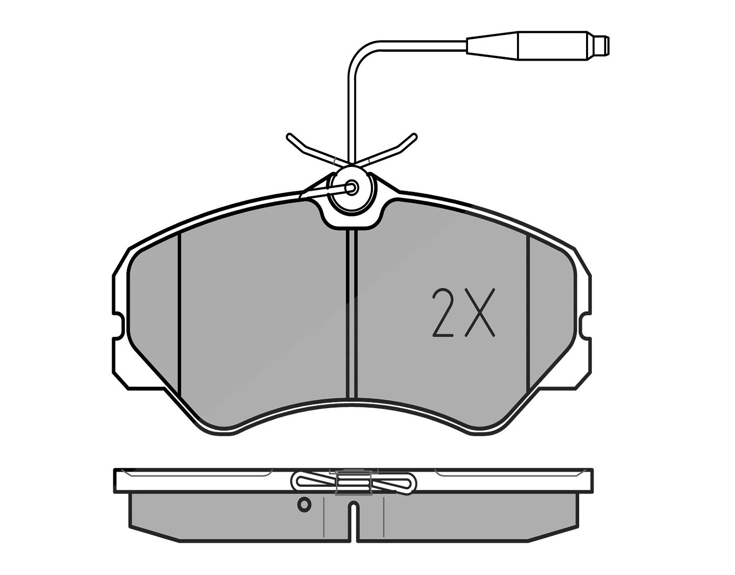 Meyle Bremsbelagsatz, Scheibenbremse [Hersteller-Nr. 0252120519/W] für Peugeot, Fiat, Citroën