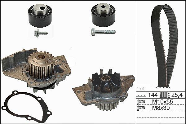 Schaeffler Ina Wasserpumpe + Zahnriemensatz [Hersteller-Nr. 530023530] für Peugeot, Lancia, Citroën, Fiat