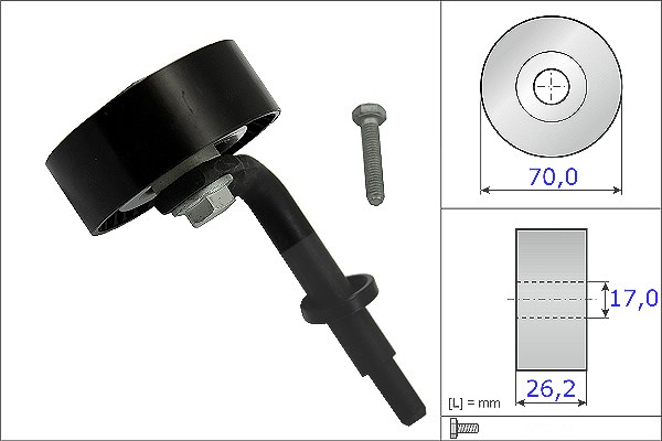 Schaeffler Ina Spannrolle, Keilrippenriemen [Hersteller-Nr. 531078310] für BMW