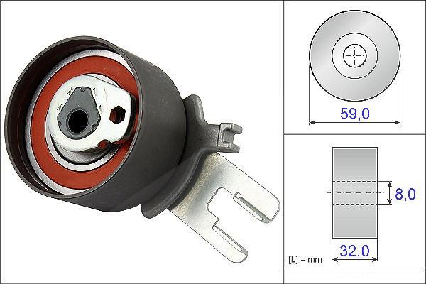 Schaeffler Ina Spannrolle, Zahnriemen [Hersteller-Nr. 531085910] für Volvo
