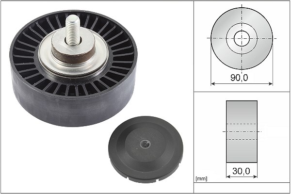 Schaeffler Ina Umlenk-/Führungsrolle, Keilrippenriemen [Hersteller-Nr. 532075210] für BMW