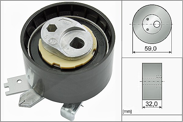 Schaeffler Ina Spannrolle, Zahnriemen [Hersteller-Nr. 531090610] für Renault, Mercedes-Benz, Dacia, Infiniti, Nissan