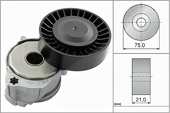 Schaeffler Ina Spannarm, Keilrippenriemen [Hersteller-Nr. 534060410] für Ford, Volvo