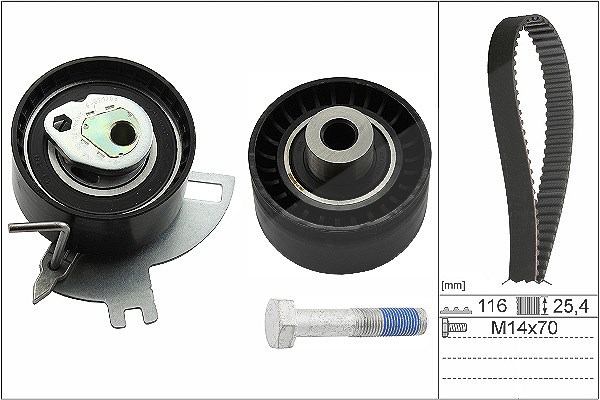 Schaeffler Ina Zahnriemensatz [Hersteller-Nr. 530069110] für Ford, Opel, Peugeot, Ds, Ford Usa, Citroën, Toyota, Vauxhall