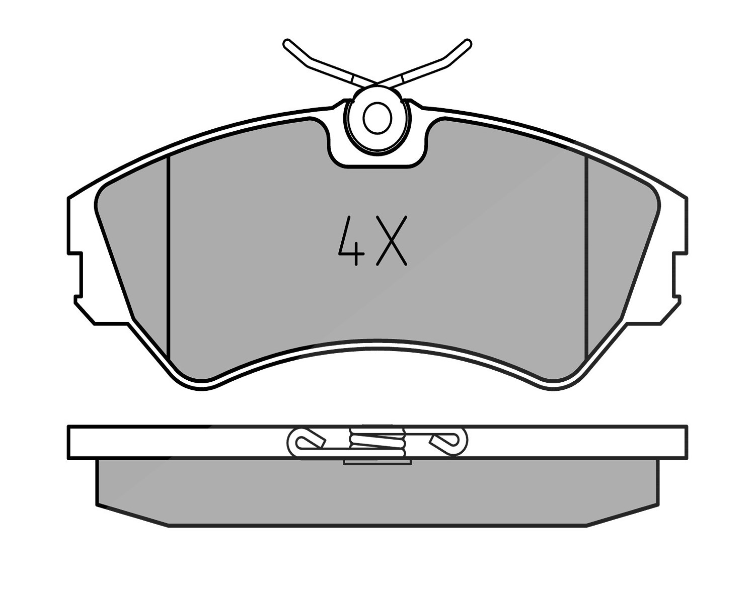 Meyle Bremsbelagsatz, Scheibenbremse [Hersteller-Nr. 0252012419] für VW