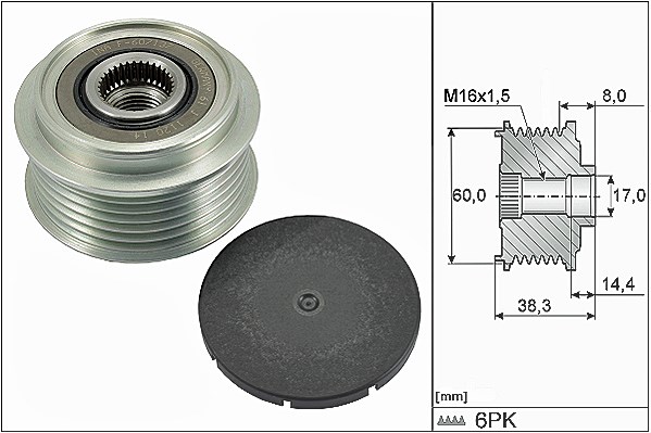 Schaeffler Ina Generatorfreilauf [Hersteller-Nr. 535028910] für Toyota