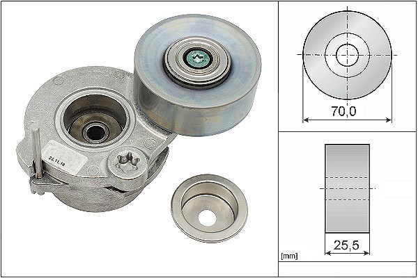 Schaeffler Ina Spannarm, Keilrippenriemen [Hersteller-Nr. 534067210] für VW, Audi