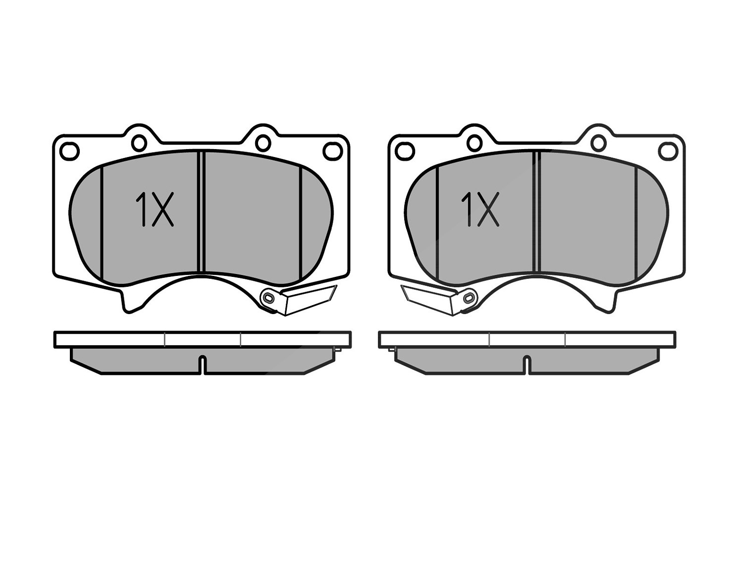 Meyle Bremsbelagsatz, Scheibenbremse [Hersteller-Nr. 0252402417/W] für Mitsubishi, Toyota, Lexus
