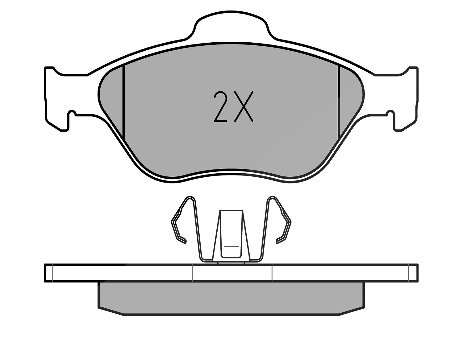 Meyle Bremsbelagsatz, Scheibenbremse [Hersteller-Nr. 0252360418] für Mazda, Ford