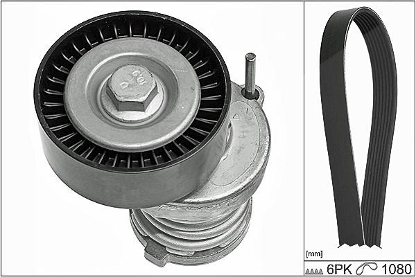 Schaeffler Ina Keilrippenriemensatz [Hersteller-Nr. 529010310] für Seat, Audi, Skoda, VW