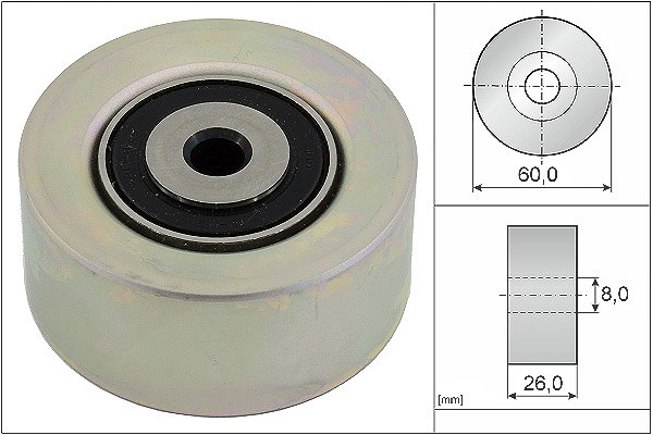 Schaeffler Ina Spannrolle, Keilrippenriemen [Hersteller-Nr. 531055010] für Citroën, Peugeot, Fiat