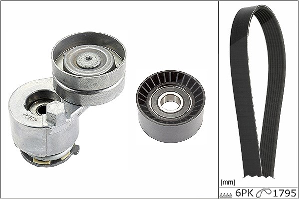 Schaeffler Ina Keilrippenriemensatz [Hersteller-Nr. 529012410] für Vauxhall, Mitsubishi, Renault, Opel, Nissan