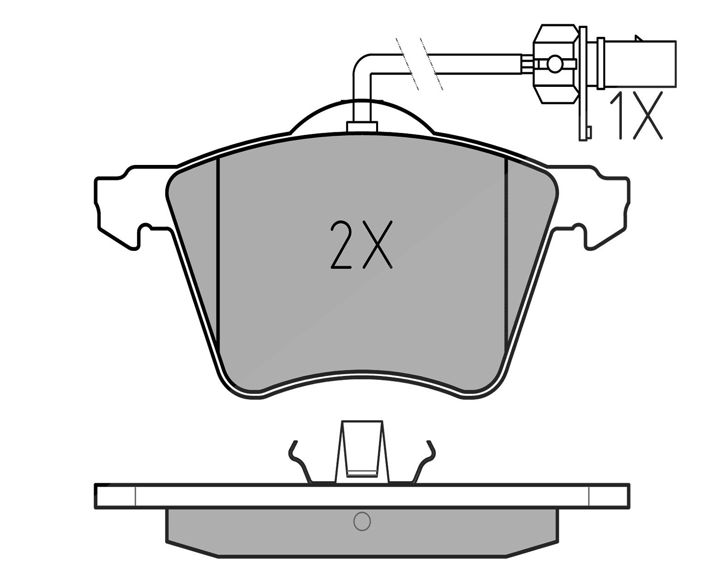 Meyle Bremsbelagsatz, Scheibenbremse [Hersteller-Nr. 0252341819/W] für Ford, Seat, VW