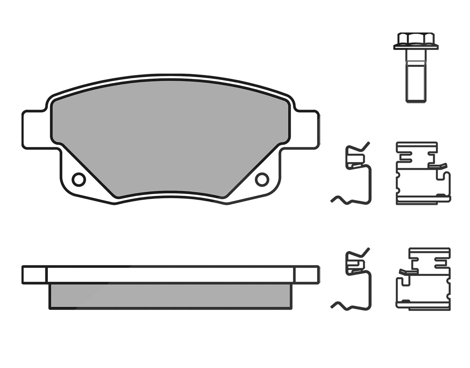 Meyle Bremsbelagsatz, Scheibenbremse [Hersteller-Nr. 0252448617/W] für Ford
