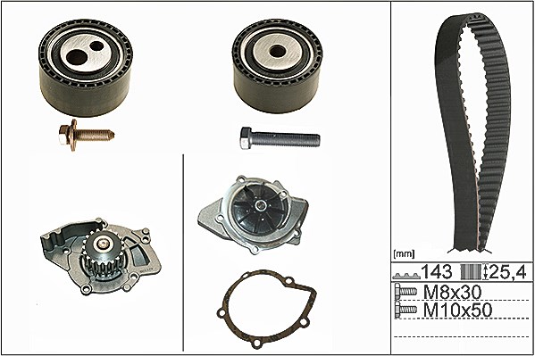 Schaeffler Ina Wasserpumpe + Zahnriemensatz [Hersteller-Nr. 530044730] für Peugeot, Citroën