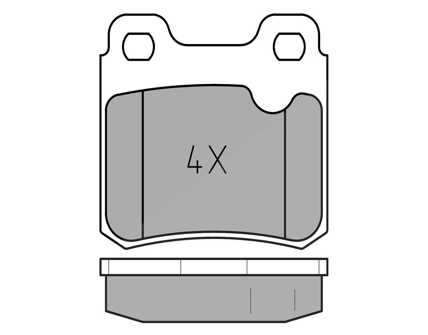 Meyle Bremsbelagsatz, Scheibenbremse [Hersteller-Nr. 0252114015] für Opel, Saab, Vauxhall