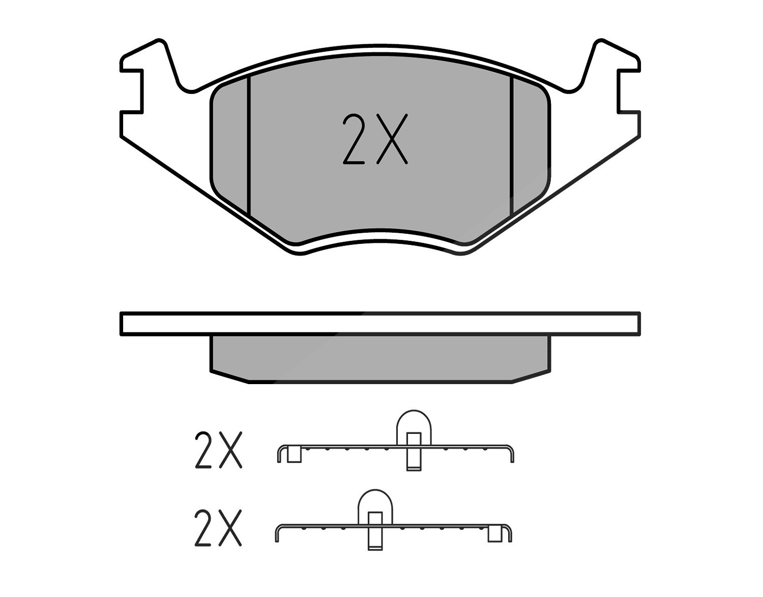 Meyle Bremsbelagsatz, Scheibenbremse [Hersteller-Nr. 0252088717/PD] für Seat, VW