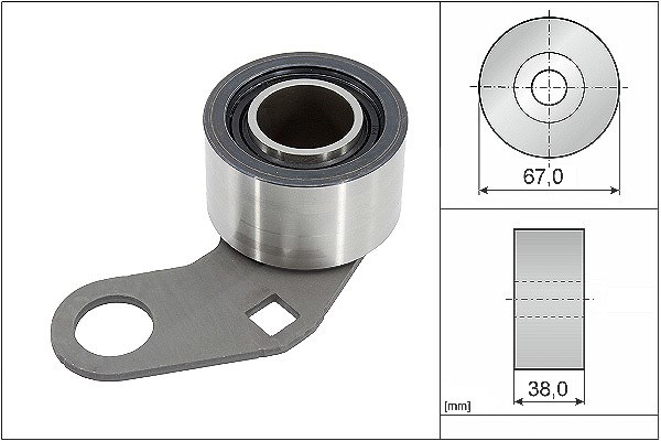 Schaeffler Ina Spannrolle, Zahnriemen [Hersteller-Nr. 531033110] für Land Rover