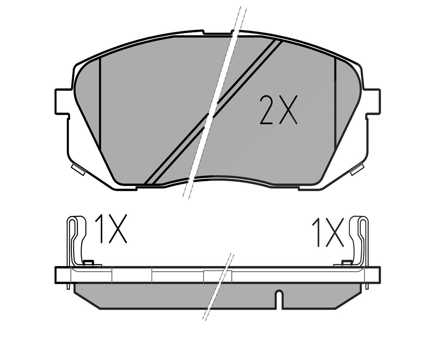 Meyle Bremsbeläge vorne (Satz) [Hersteller-Nr. 0252450116/W] für Kia, Hyundai