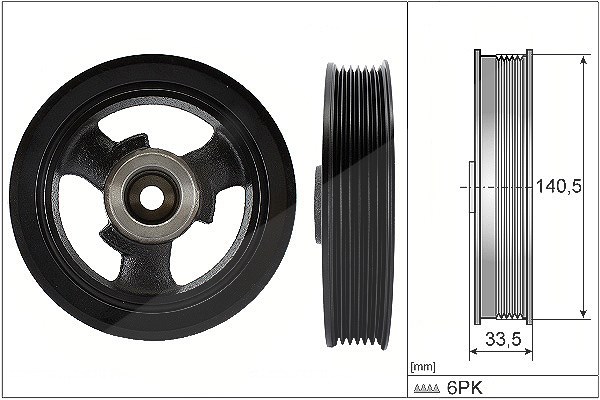 Schaeffler Ina Riemenscheibe, Kurbelwelle [Hersteller-Nr. 544014910] für Mini