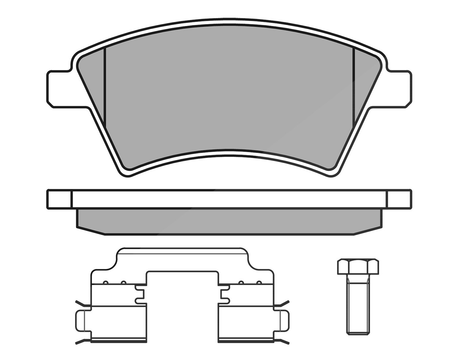 Meyle Bremsbelagsatz, Scheibenbremse [Hersteller-Nr. 0252439116/W] für Fiat, Suzuki