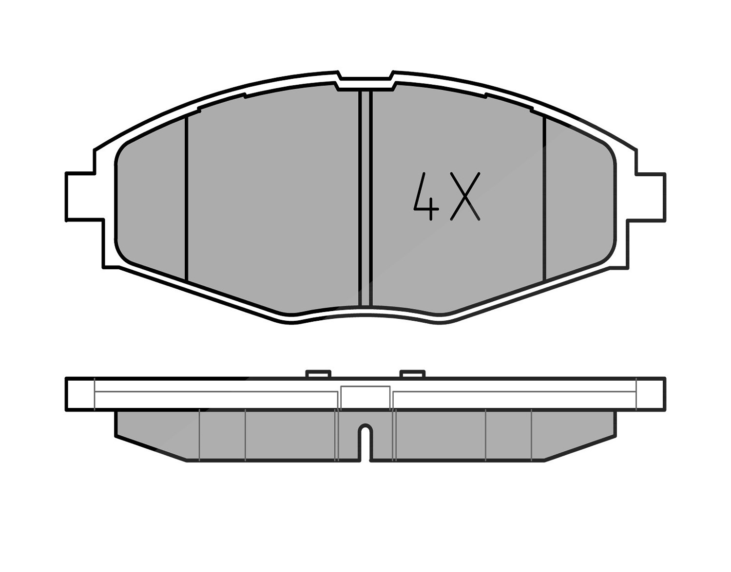 Meyle Bremsbelagsatz, Scheibenbremse [Hersteller-Nr. 0252324117] für Daewoo, Chevrolet
