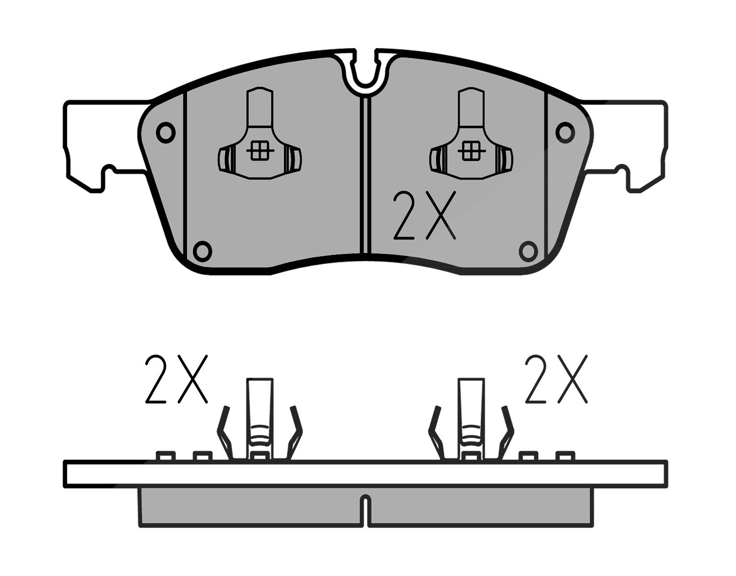 Meyle Bremsbelagsatz, Scheibenbremse [Hersteller-Nr. 0252519021] für Jeep