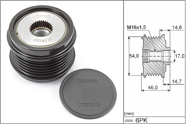 Schaeffler Ina Generatorfreilauf [Hersteller-Nr. 535030810] für Citroën, Vauxhall, Opel, Peugeot, Toyota, Ds