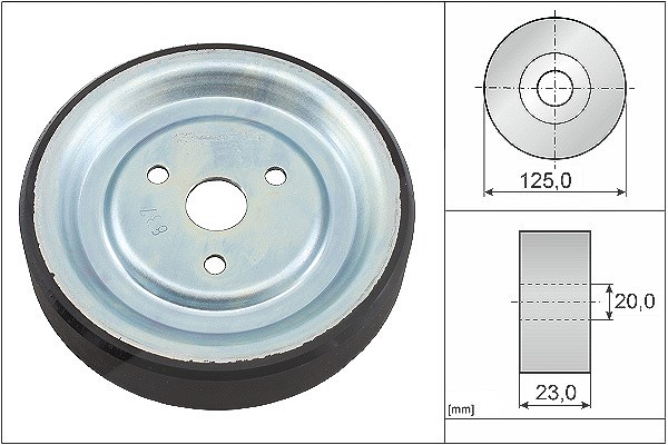 Schaeffler Ina Umlenk-/Führungsrolle, Keilriemen [Hersteller-Nr. 532091210] für Opel, Vauxhall, Citroën, BMW, Peugeot, Mini, Ds
