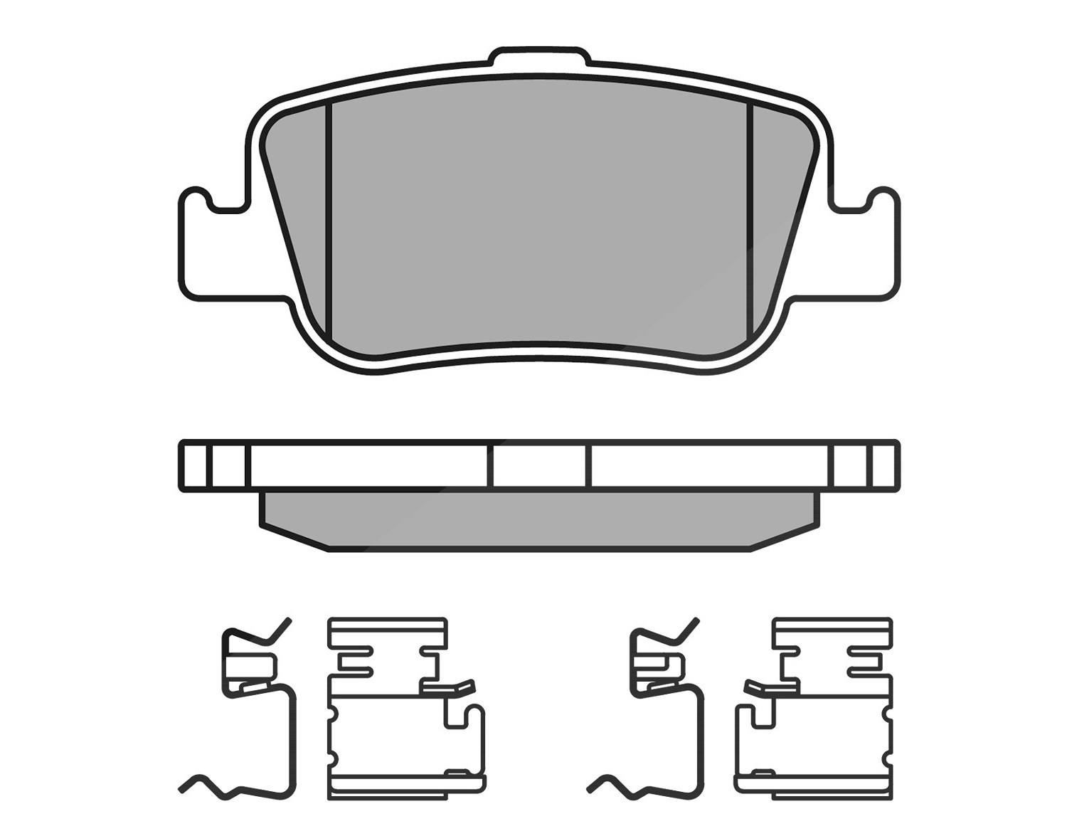 Meyle Bremsbelagsatz, Scheibenbremse [Hersteller-Nr. 0252466415/W] für Toyota