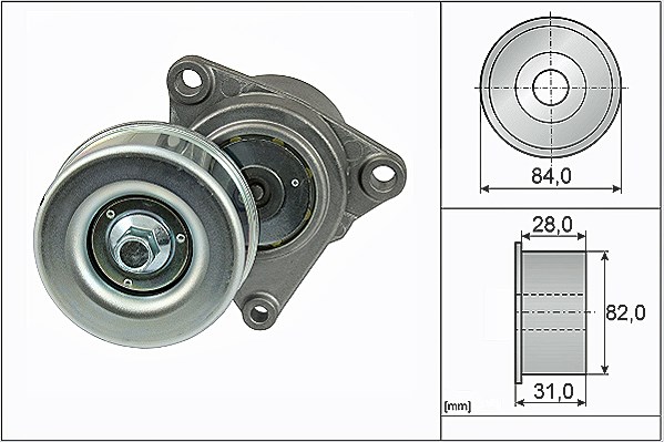 Schaeffler Ina Riemenspanner, Keilrippenriemen [Hersteller-Nr. 534035910] für Renault, Nissan
