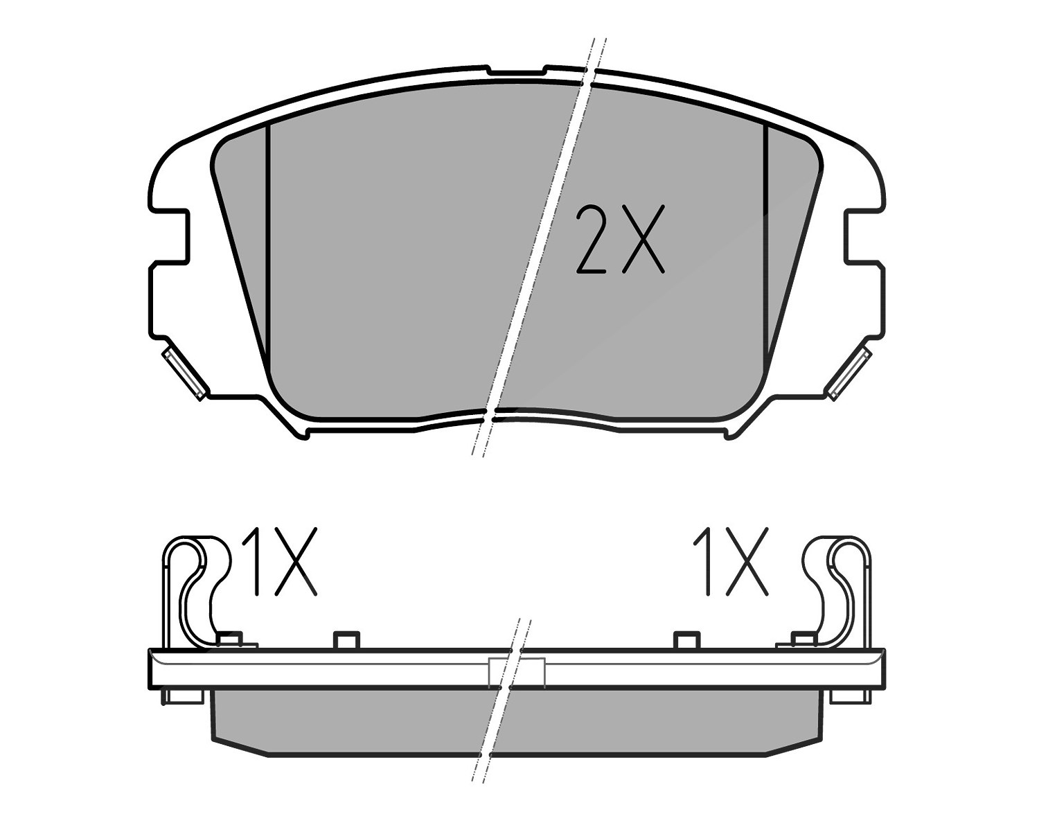 Meyle Bremsbelagsatz, Scheibenbremse [Hersteller-Nr. 0252461817/W] für Hyundai
