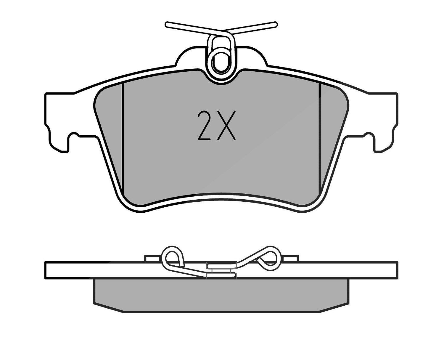Meyle Bremsbelagsatz, Scheibenbremse [Hersteller-Nr. 0252413716] für Daimler, Jaguar, Opel, Renault, Vauxhall, Cadillac, Citroën, Ford, Saab