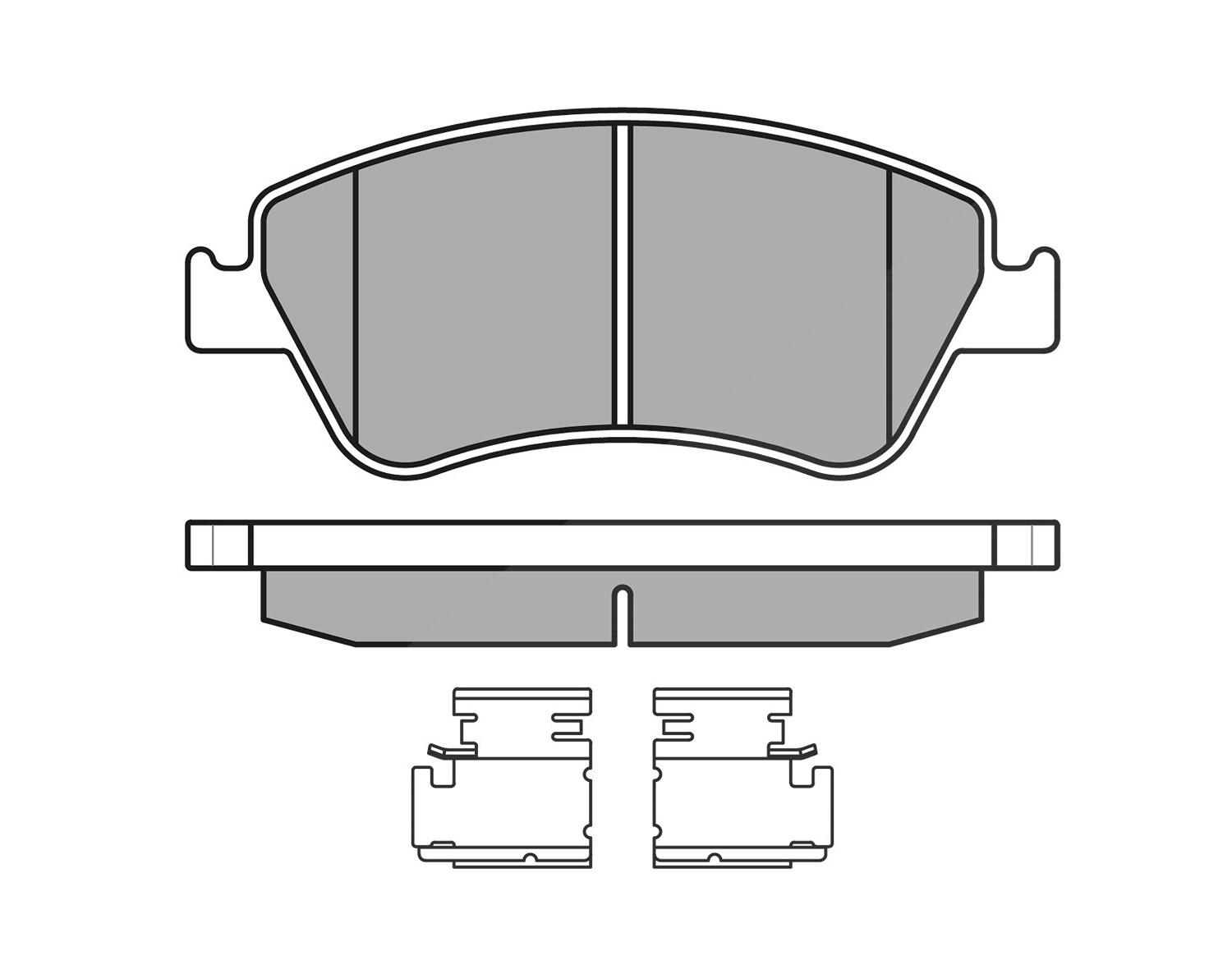 Meyle Bremsbeläge vorne (Satz) [Hersteller-Nr. 0252412219/W] für Toyota