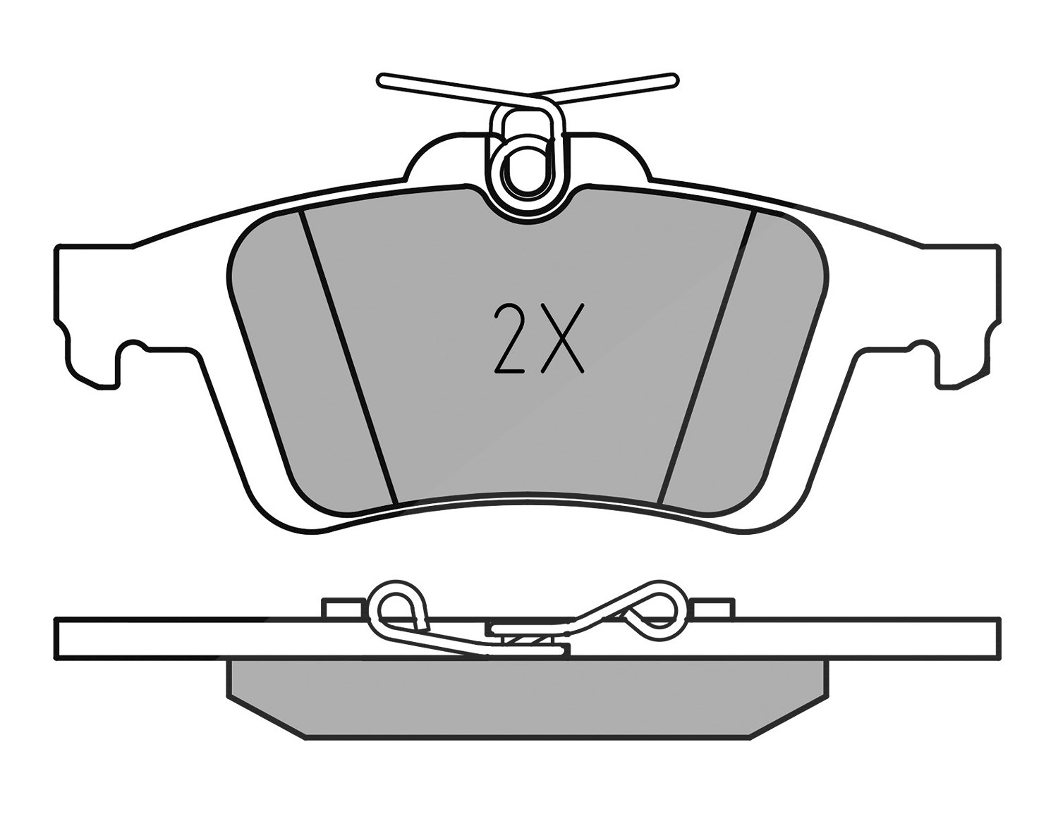 Meyle Bremsbelagsatz, Scheibenbremse [Hersteller-Nr. 0252413717] für Ford, Volvo, Opel, Mazda, Saab, Vauxhall