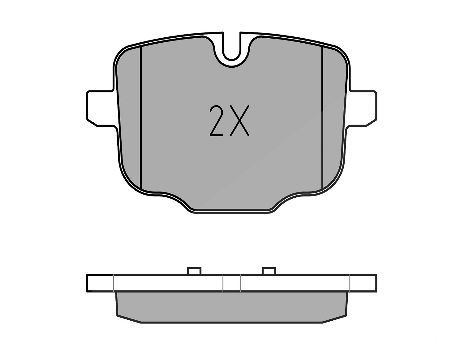 Meyle Bremsbeläge hinten (Satz) [Hersteller-Nr. 0252470318/PD] für BMW