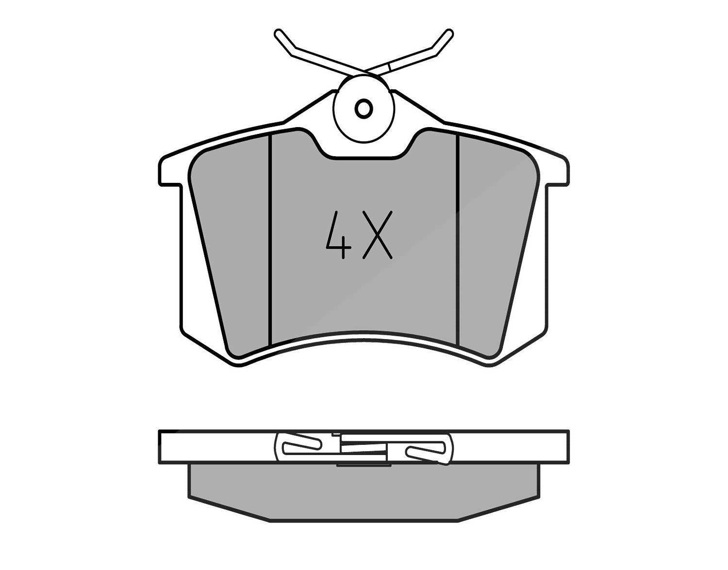Meyle Bremsbelagsatz, Scheibenbremse [Hersteller-Nr. 0252096117/PD] für Skoda, Lancia, Vauxhall, Audi, Citroën, Peugeot, Ds, Seat, Fiat, Renault, VW,