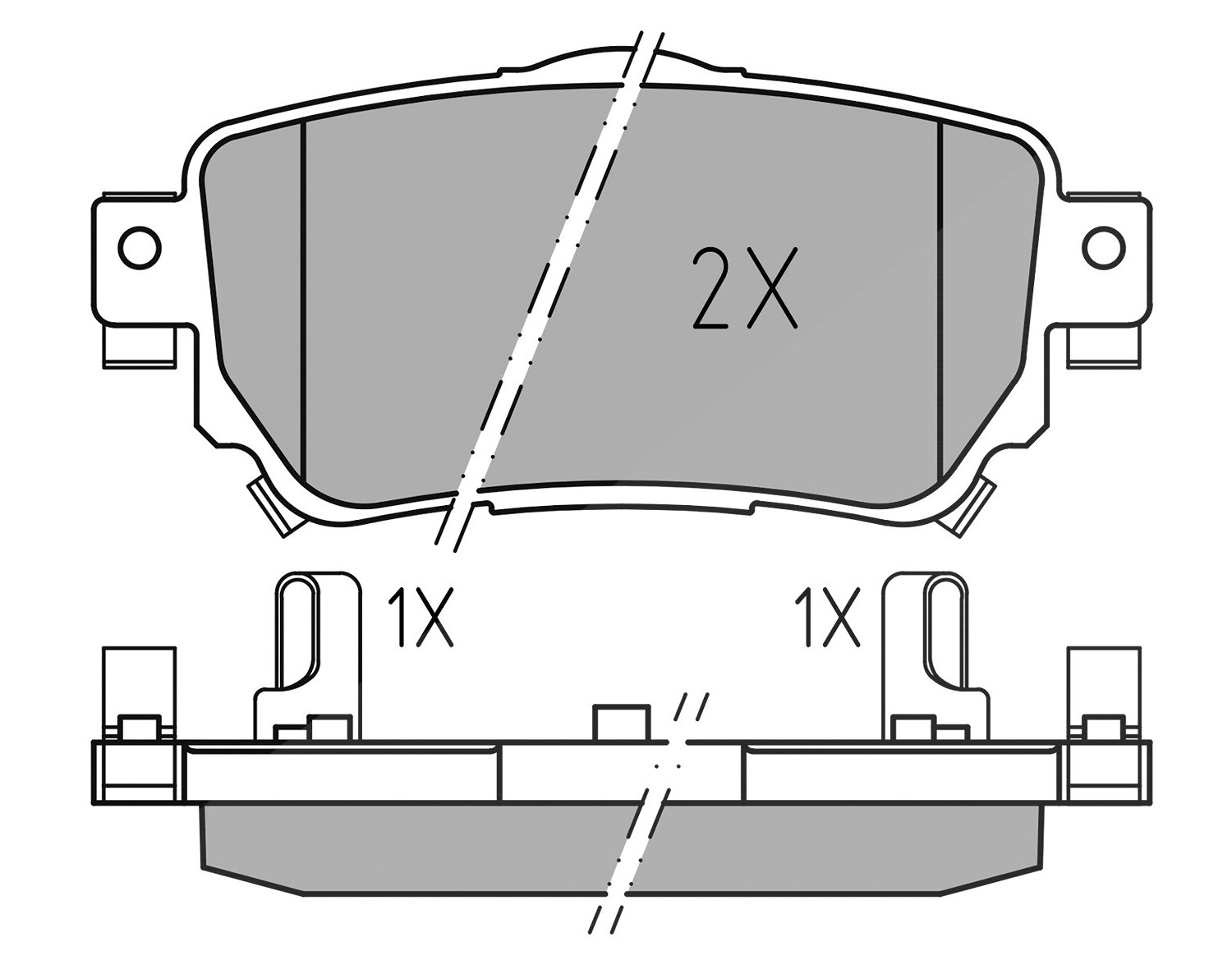 Meyle Bremsbelagsatz, Scheibenbremse [Hersteller-Nr. 0252596515] für Renault, Nissan