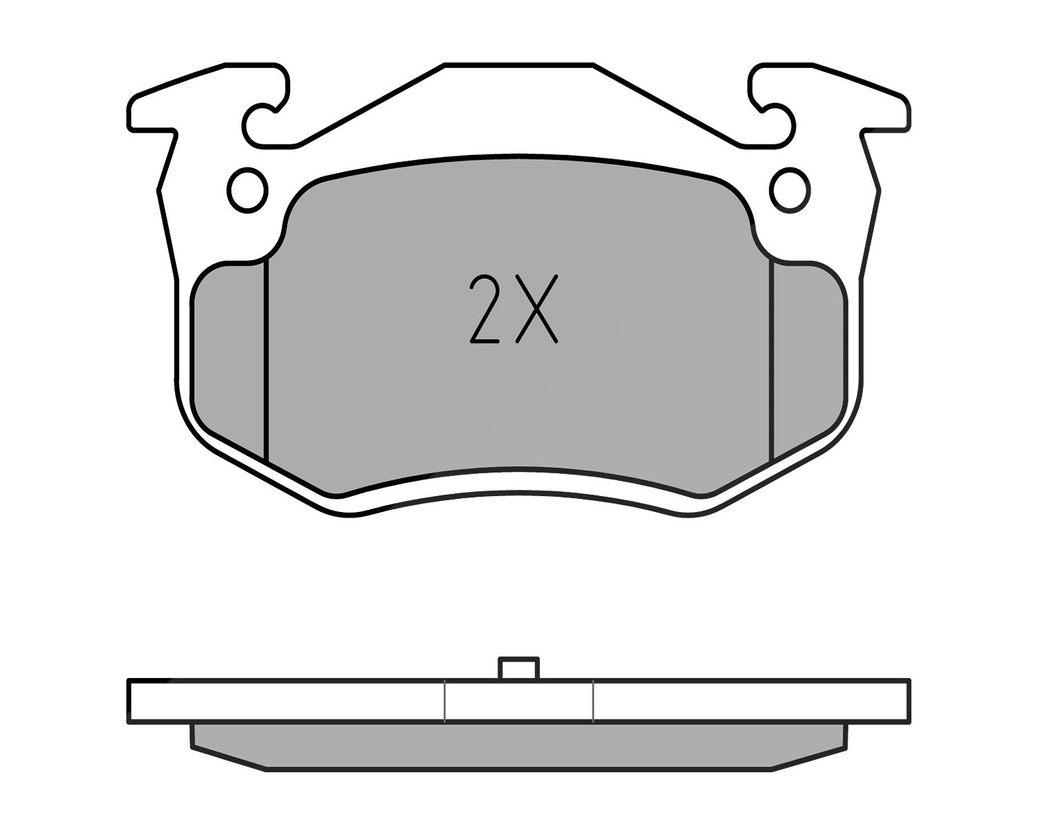 Meyle Bremsbelagsatz, Scheibenbremse [Hersteller-Nr. 0252097311] für Citroën, Peugeot, Renault