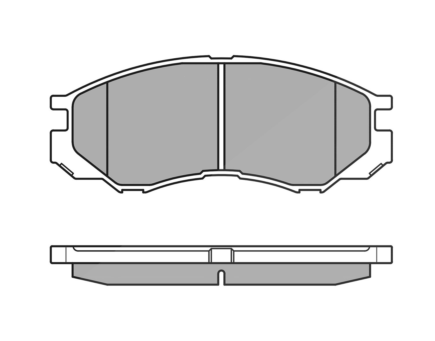 Meyle Bremsbelagsatz, Scheibenbremse [Hersteller-Nr. 0252329015/W] für Mitsubishi