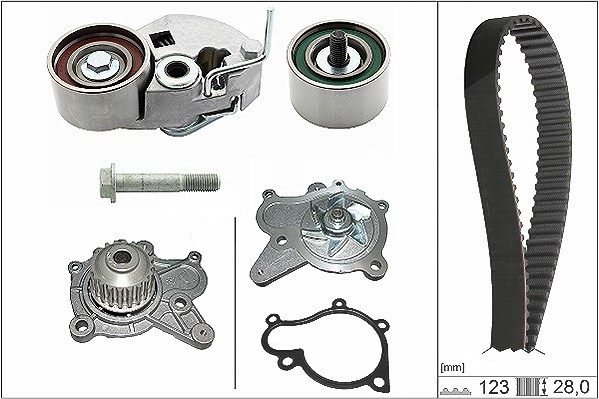 Schaeffler Ina Wasserpumpe + Zahnriemensatz [Hersteller-Nr. 530054230] für Kia, Hyundai