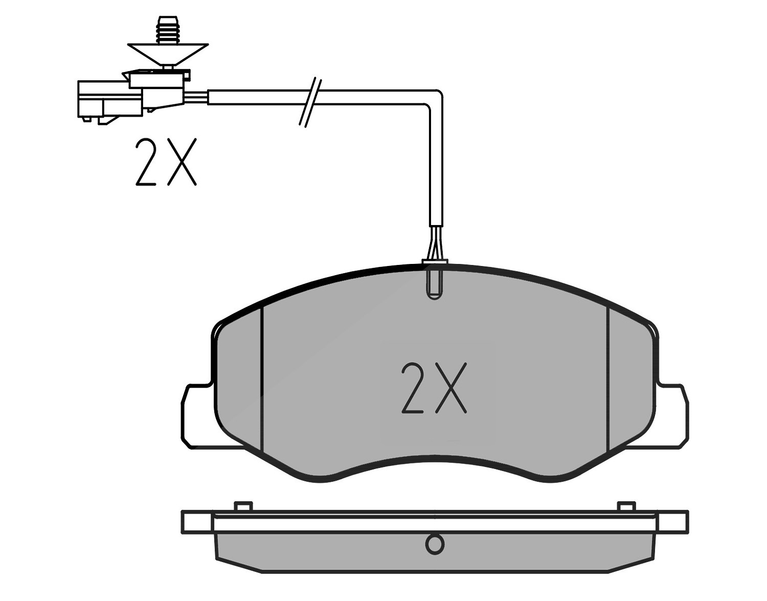 Meyle Bremsbeläge mit VWK hinten (Satz) [Hersteller-Nr. 0252517218/W] für Nissan, Opel, Vauxhall, Renault