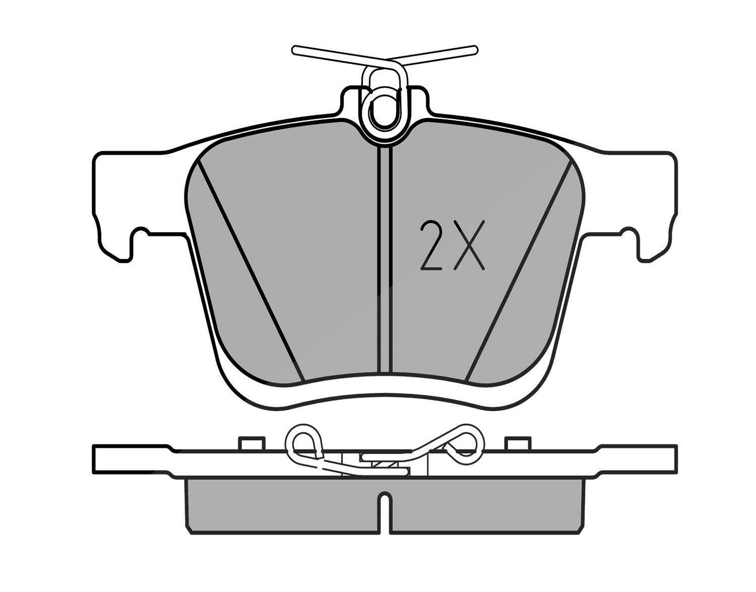 Meyle Bremsbelagsatz, Scheibenbremse [Hersteller-Nr. 0252500816] für Skoda, Seat, Audi, VW