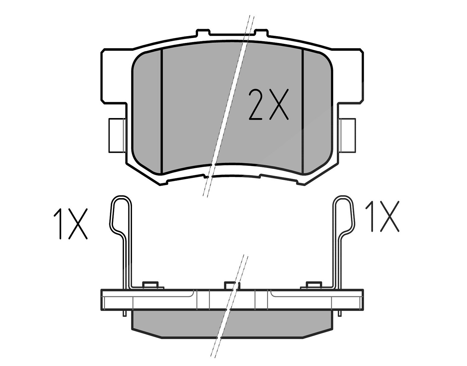 Meyle Bremsbelagsatz, Scheibenbremse [Hersteller-Nr. 0252171914/W] für Mg, Honda, Suzuki