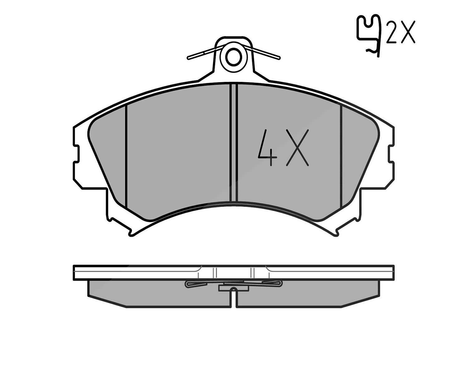 Meyle Bremsbelagsatz, Scheibenbremse [Hersteller-Nr. 0252192015] für Volvo, Mitsubishi